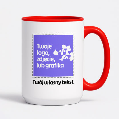 Kubek spersonalizowany z własnym zdjęciem / grafiką i podpisem