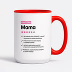 Kubek z nadrukiem - "Mama 5/5" z imieniem