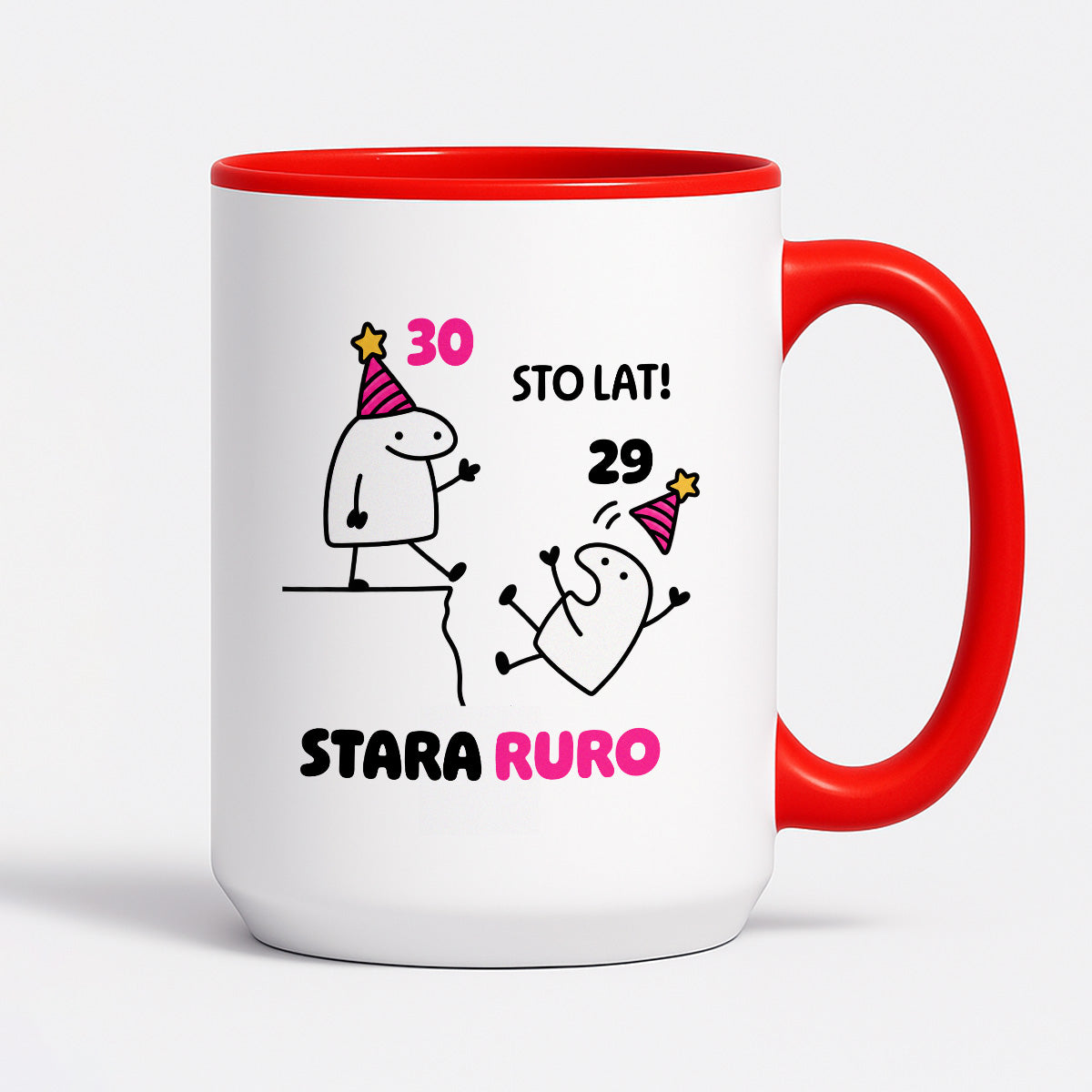 Kubek z nadrukiem "STO LAT! STARA RURO" [dowolny wiek]