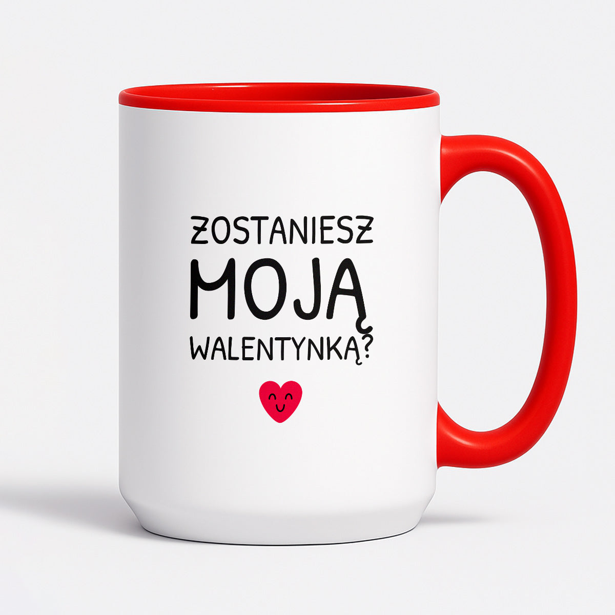 Kubek z nadrukiem - "Zostaniesz moja Walentynką?"