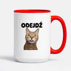 Kubek z nadrukiem - "Odejdź" KOT