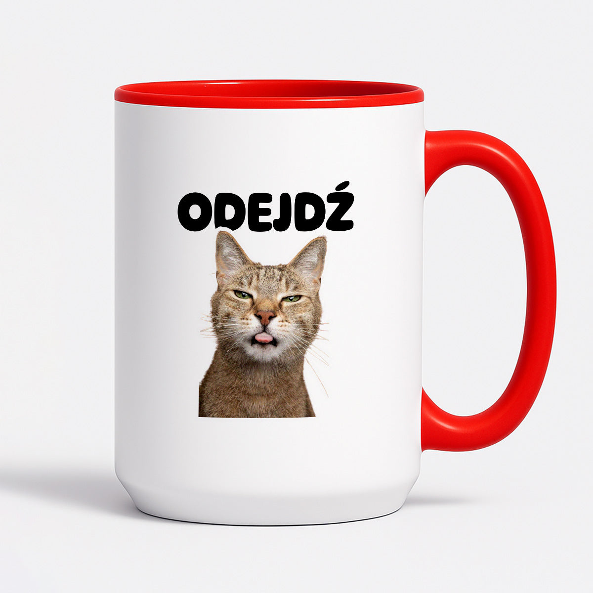 Kubek z nadrukiem - "Odejdź" KOT