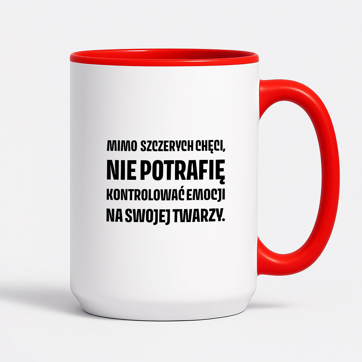 Kubek z nadrukiem - "Mimo szczerych chęci"