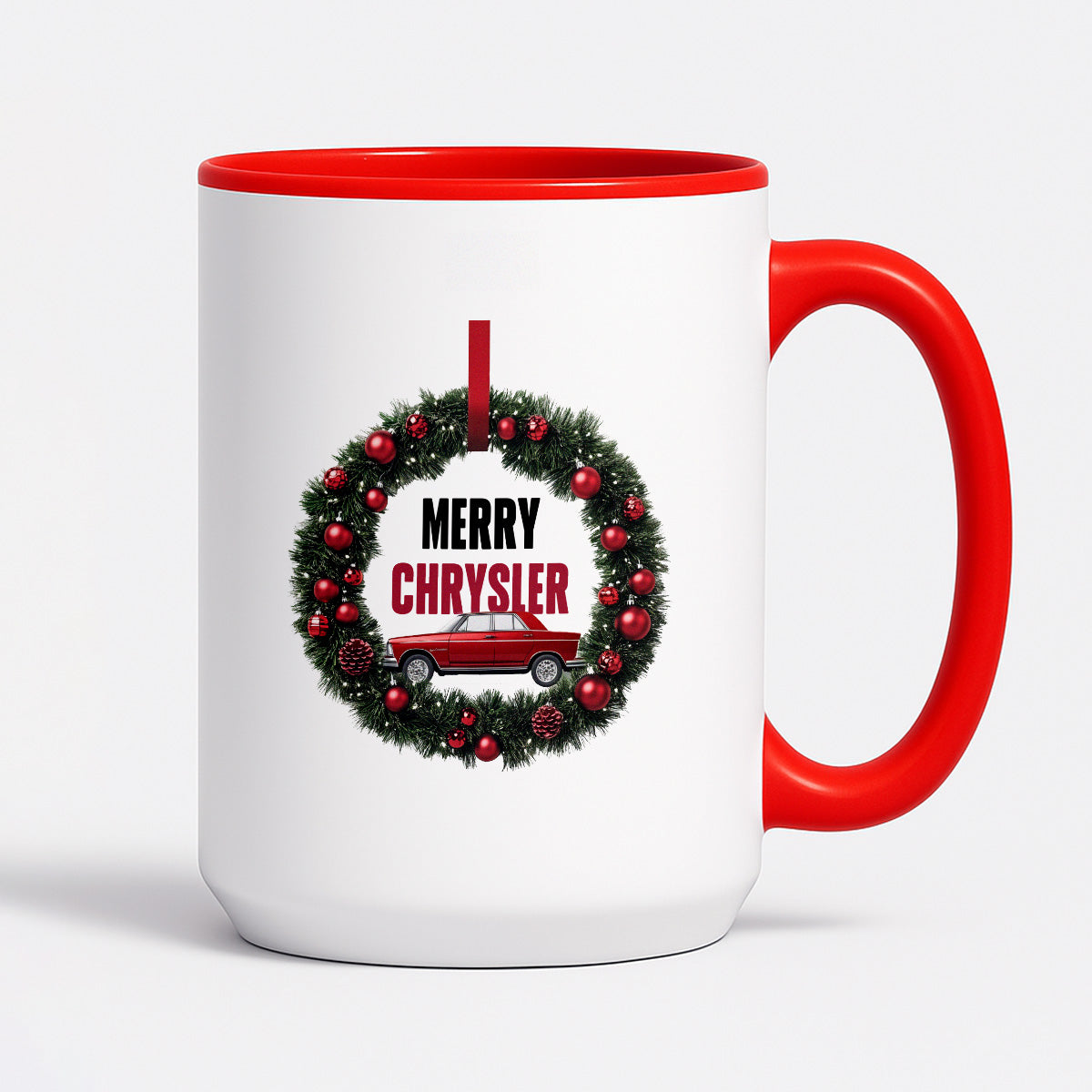 Kubek świąteczny mem "Merry Chrysler"