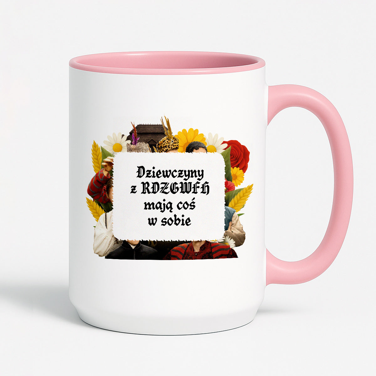 Kubek z nadrukiem "Dziewczyny z RDZGWFH mają coś w sobie" NOWE 1670