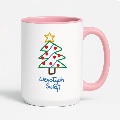 Kubek świąteczny śmieszny "Wesołych Świąt" PAINT