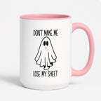 Kubek z nadrukiem "Don't make me loose my sheet"
