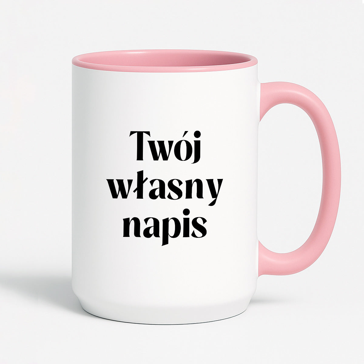 Kubek spersonalizowany z własnym napisem I