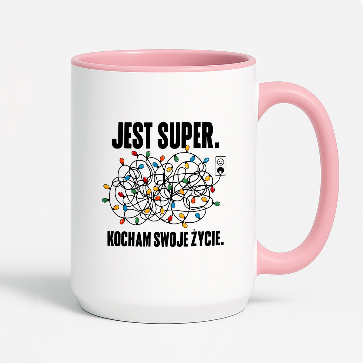Kubek świąteczny "Jest super. Kocham swoje życie."