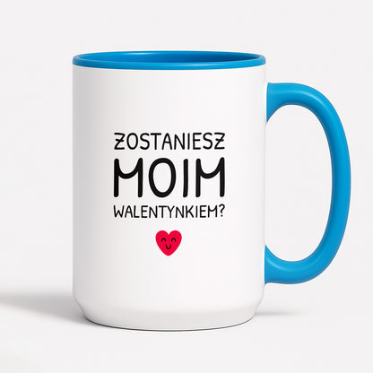 Kubek z nadrukiem - "Zostaniesz moim Walentynkiem?"