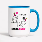Kubek z nadrukiem "STO LAT! STARA RURO" [dowolny wiek]