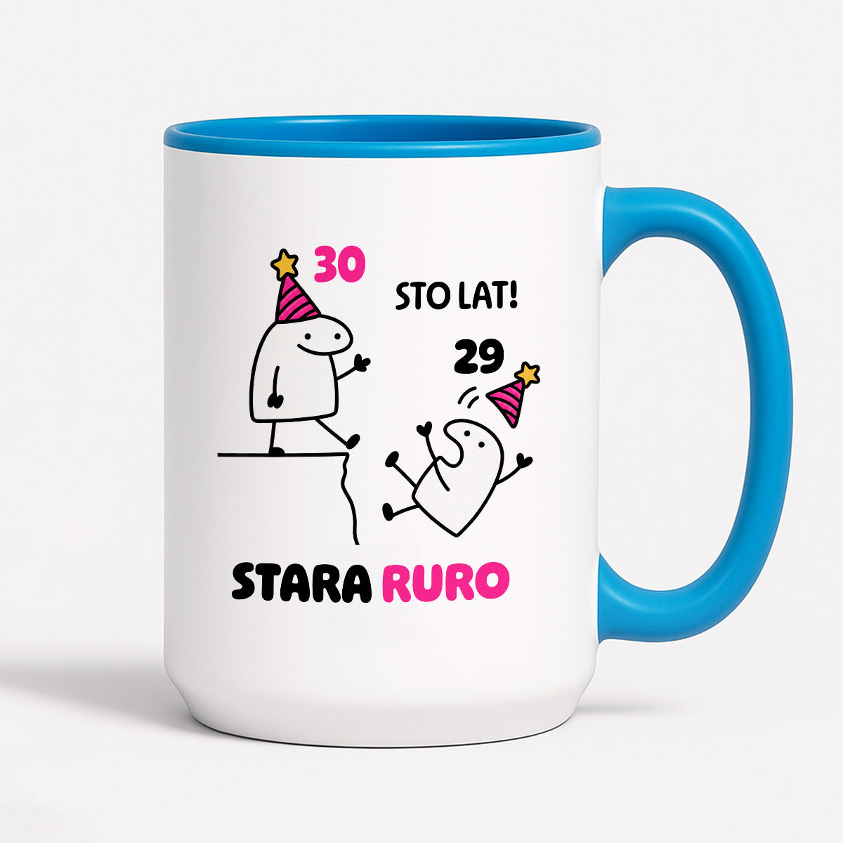 Kubek z nadrukiem "STO LAT! STARA RURO" [dowolny wiek]