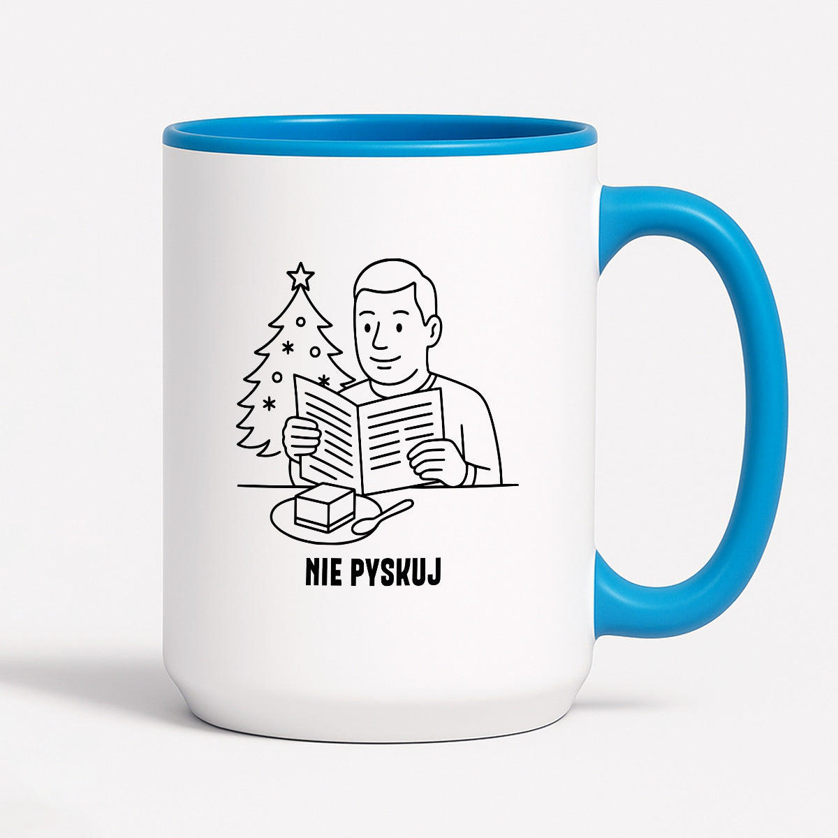 Kubek świąteczny z cytatem TATY - "Nie pyskuj"