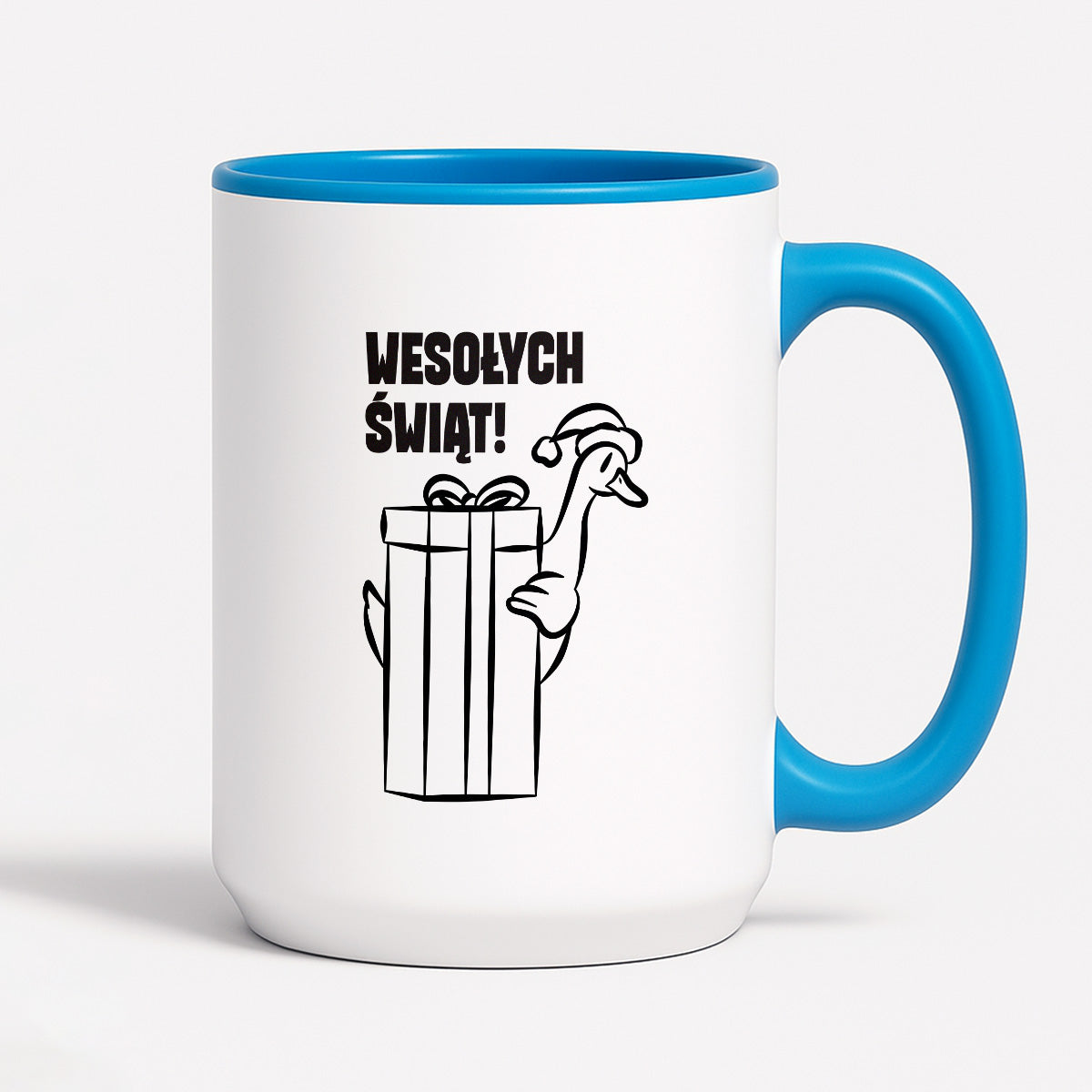 Kubek świąteczny z GĄSKĄ - "WESOŁYCH ŚWIĄT"