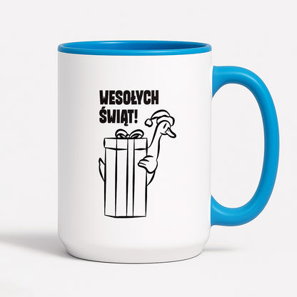 Kubek świąteczny z GĄSKĄ - "WESOŁYCH ŚWIĄT"