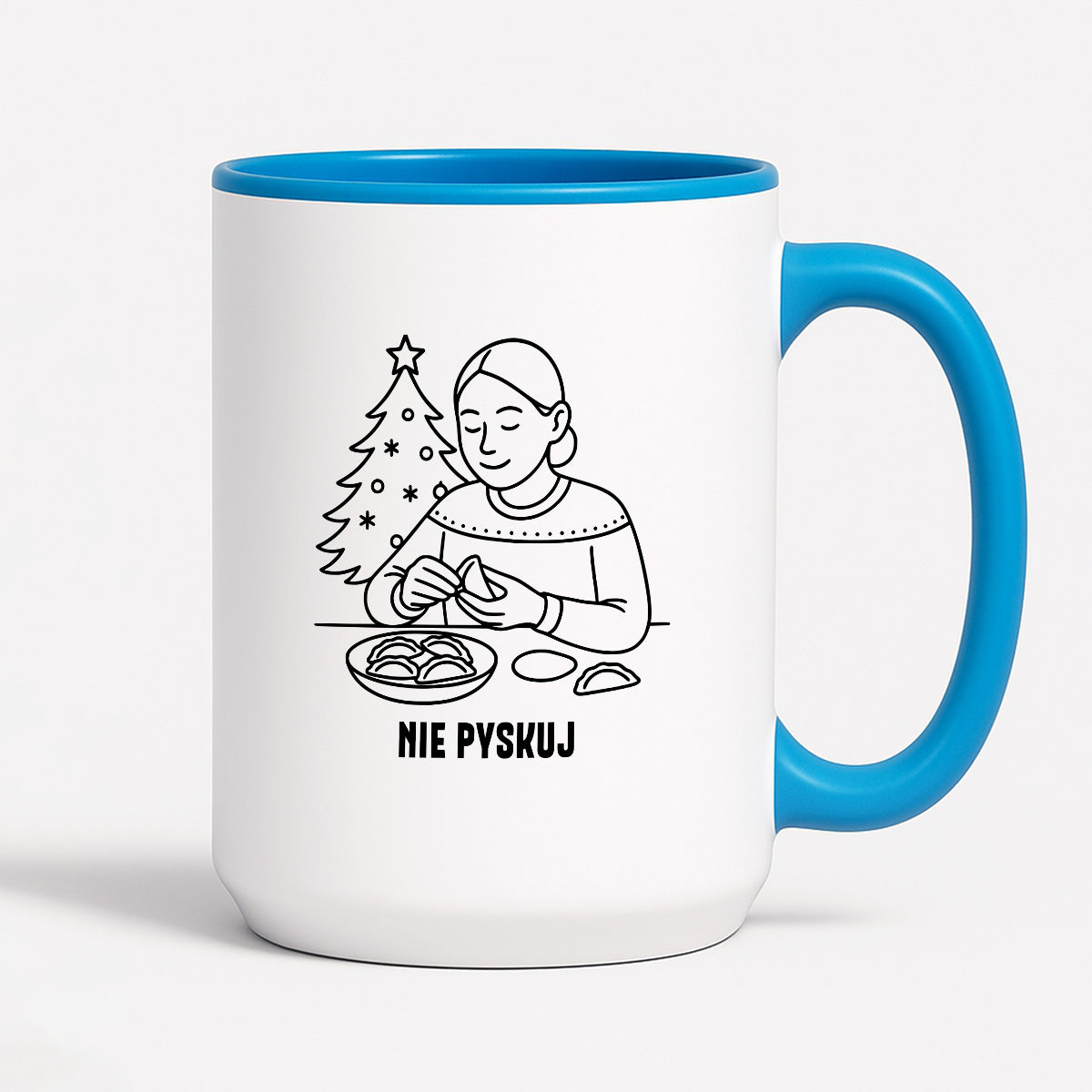 Kubek świąteczny z cytatem MAMY - "Nie pyskuj"