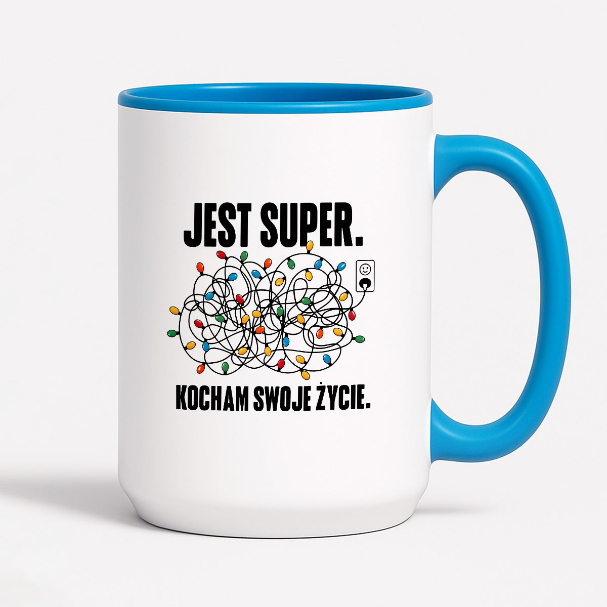 Kubek świąteczny "Jest super. Kocham swoje życie."