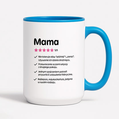 Kubek z nadrukiem - "Mama 5/5"