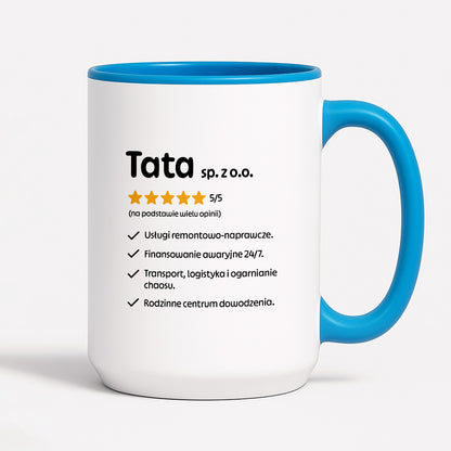 Kubek z nadrukiem - "Tata spółka z o.o."