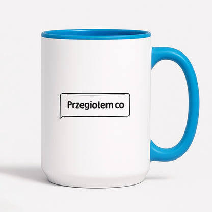 Kubek z nadrukiem - MEM -  "Przegiołem co"