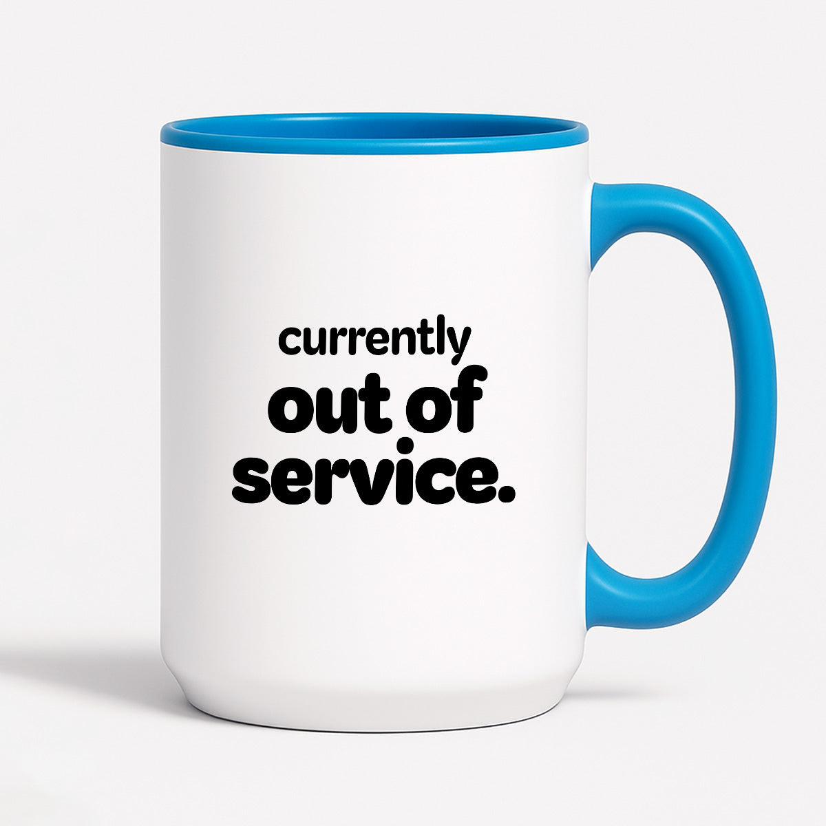 Kubek z nadrukiem - "currently out of service"