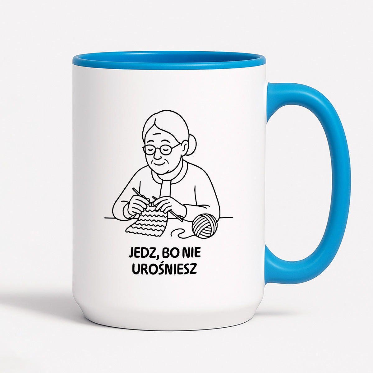 Kubek dla Babci / Dziadka - "Jedz, bo nie urośniesz"