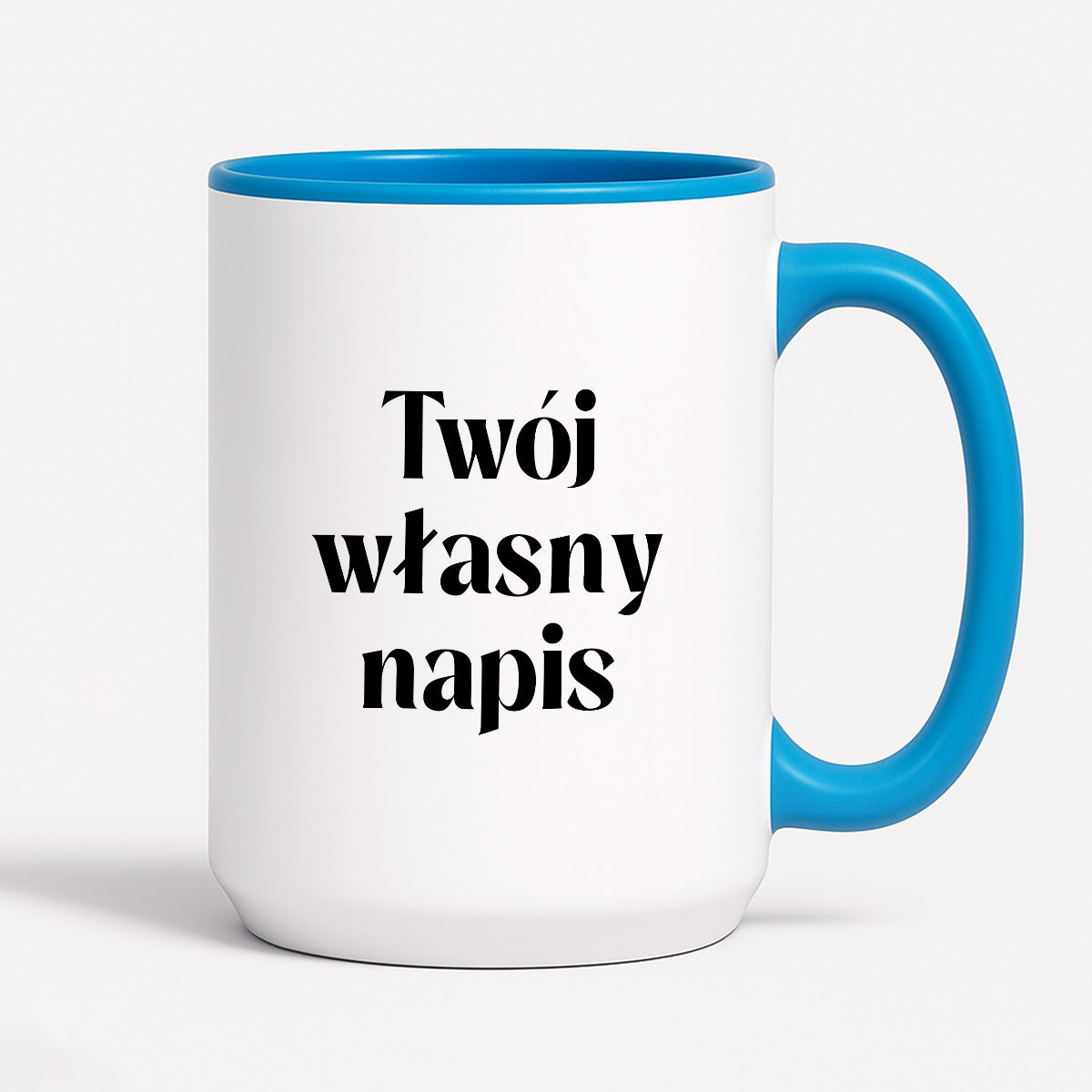 Kubek spersonalizowany z własnym napisem I