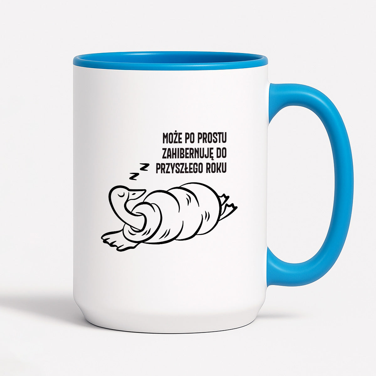 Kubek świąteczny z GĄSKĄ - "MOŻE PO PROSTU ZAHIBERNUJĘ DO PRZYSZŁEGO ROKU"