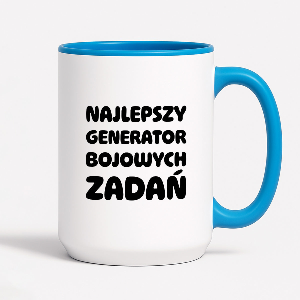 Kubek z nadrukiem - "Najlepszy generator bojowych zadań"