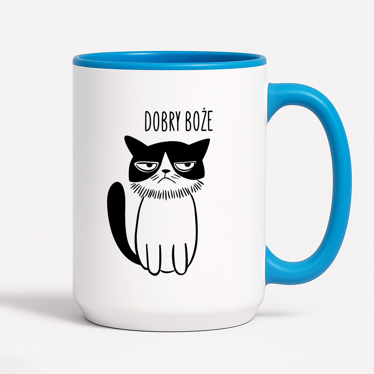 Kubek z nadrukiem - "DOBRY BOŻE" KOT