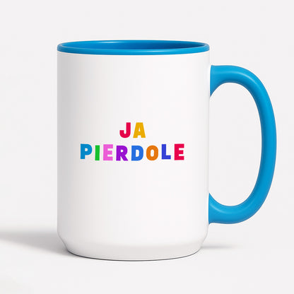 Kubek z kolorowym nadrukiem "ja pierdole"