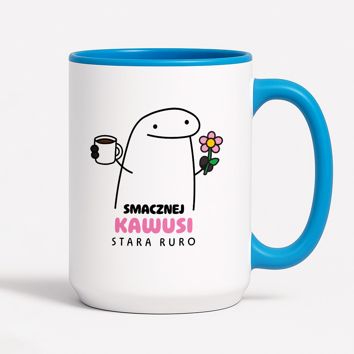 Kubek z nadrukiem - "Smacznej kawusi Stara Ruro"