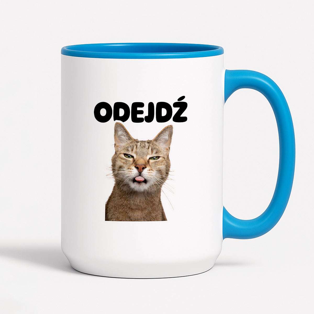 Kubek z nadrukiem - "Odejdź" KOT