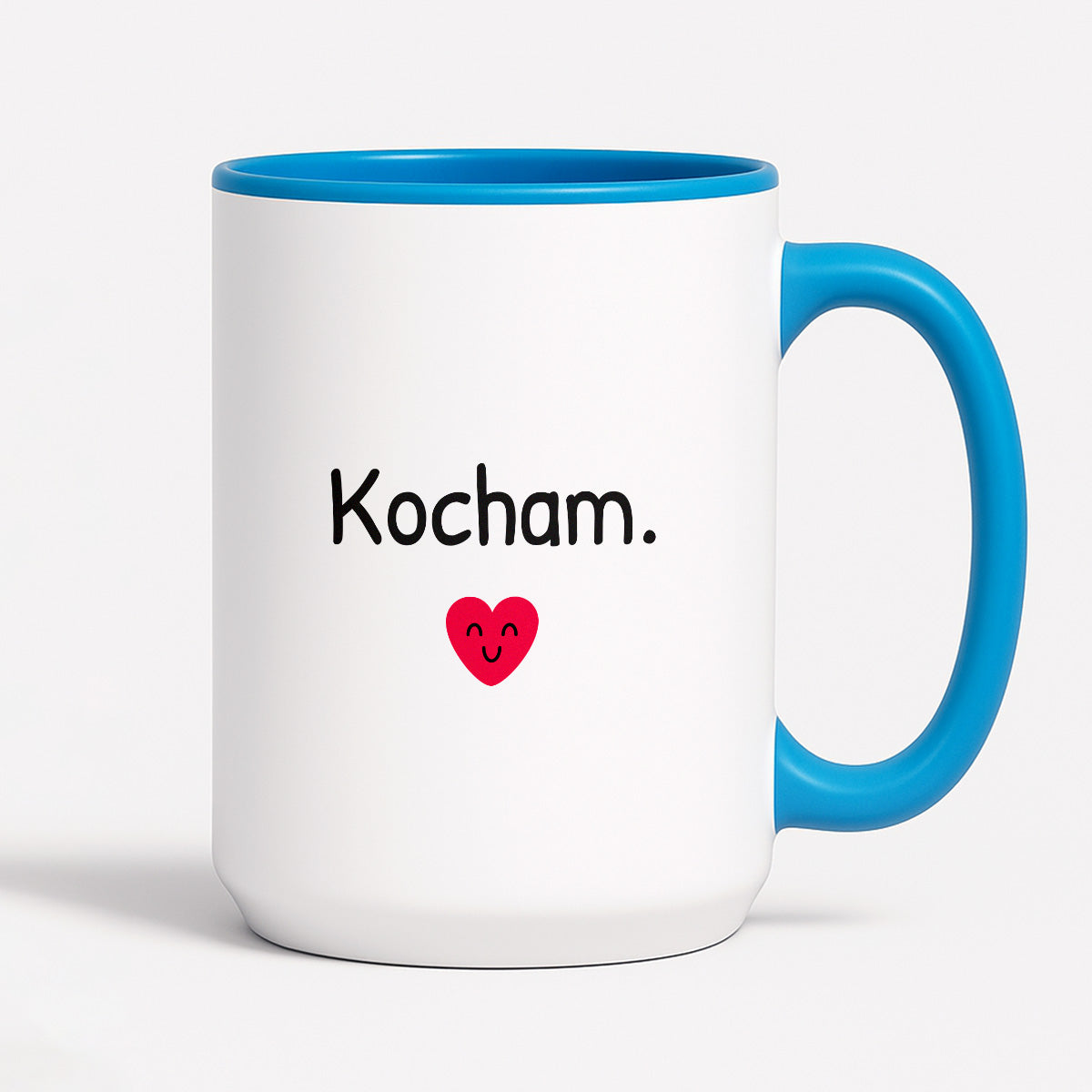 Kubek z nadrukiem - "Kocham."
