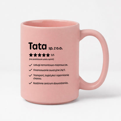 Kubek z nadrukiem - "Tata spółka z o.o."