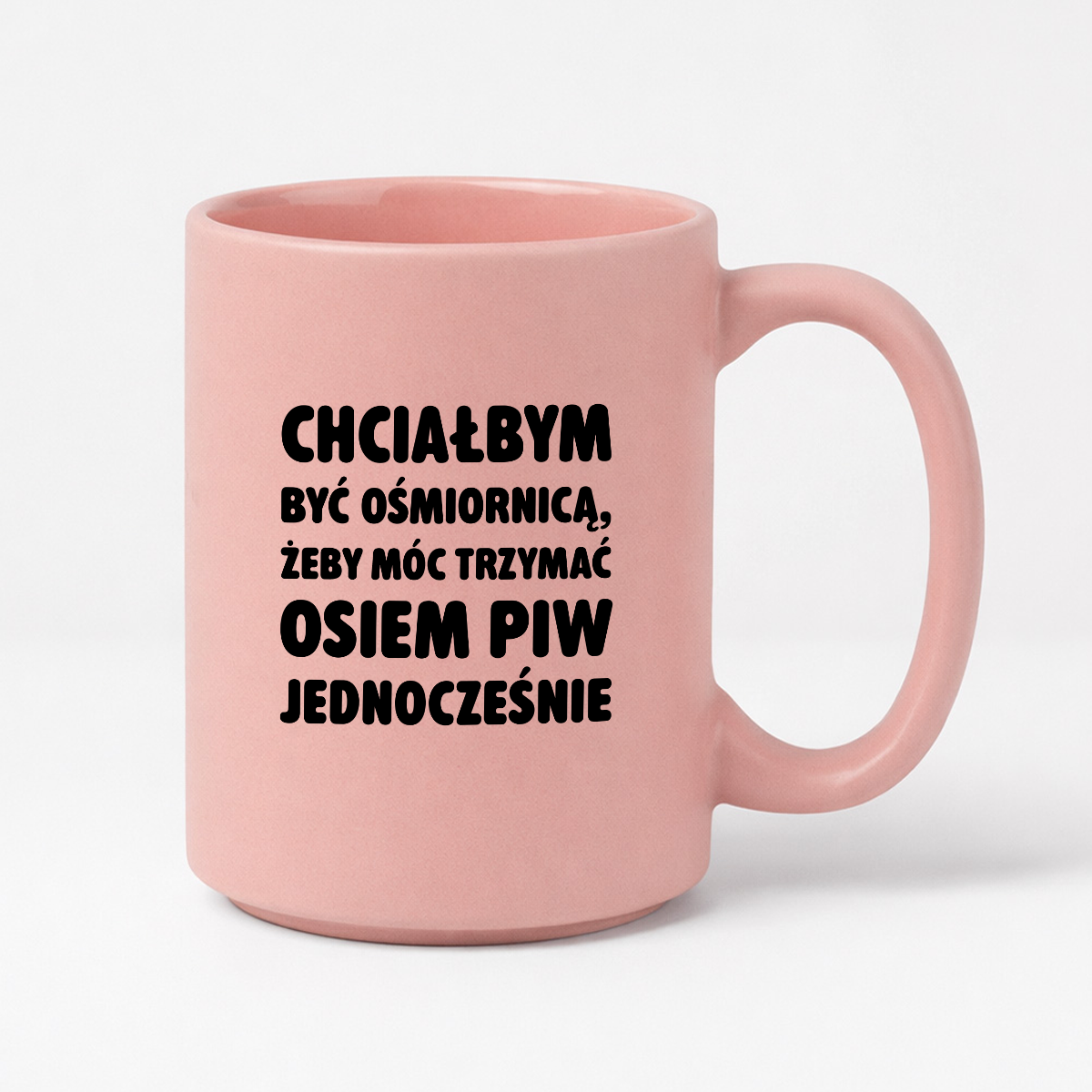 Kubek z nadrukiem - "Chciałbym być ośmiornicą"