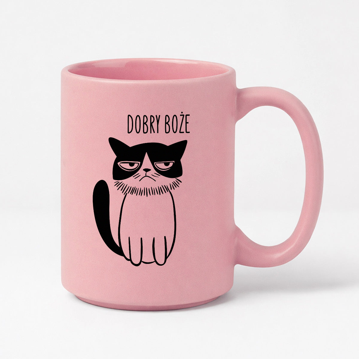 Kubek z nadrukiem - "DOBRY BOŻE" KOT