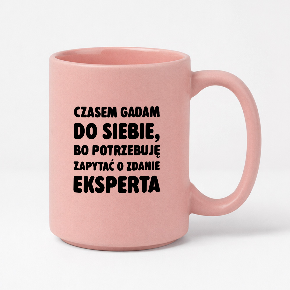 Kubek z nadrukiem - "Czasem gadam do siebie"