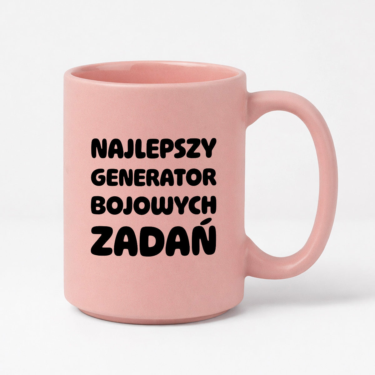 Kubek z nadrukiem - "Najlepszy generator bojowych zadań"