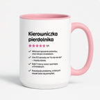 Kubek z nadrukiem "Kierowniczka pierdolnika"