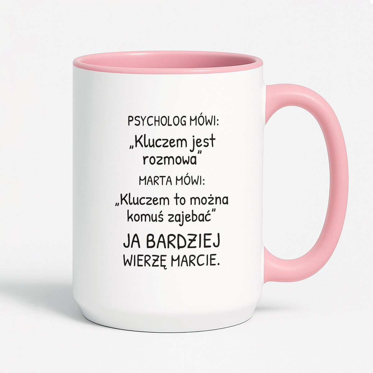 Kubek z nadrukiem - "Psycholog mówi" z IMIENIEM