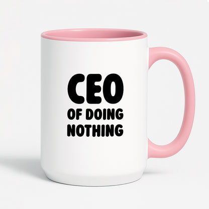 Kubek z nadrukiem - "CEO of doing nothing"