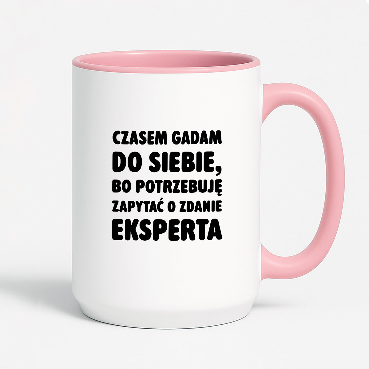 Kubek z nadrukiem - "Czasem gadam do siebie"