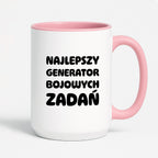 Kubek z nadrukiem - "Najlepszy generator bojowych zadań"