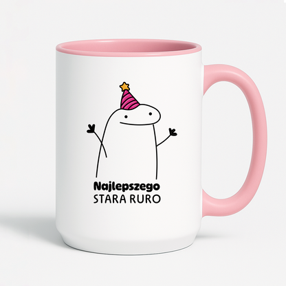 Kubek z nadrukiem - "Najlepszego stara ruro"