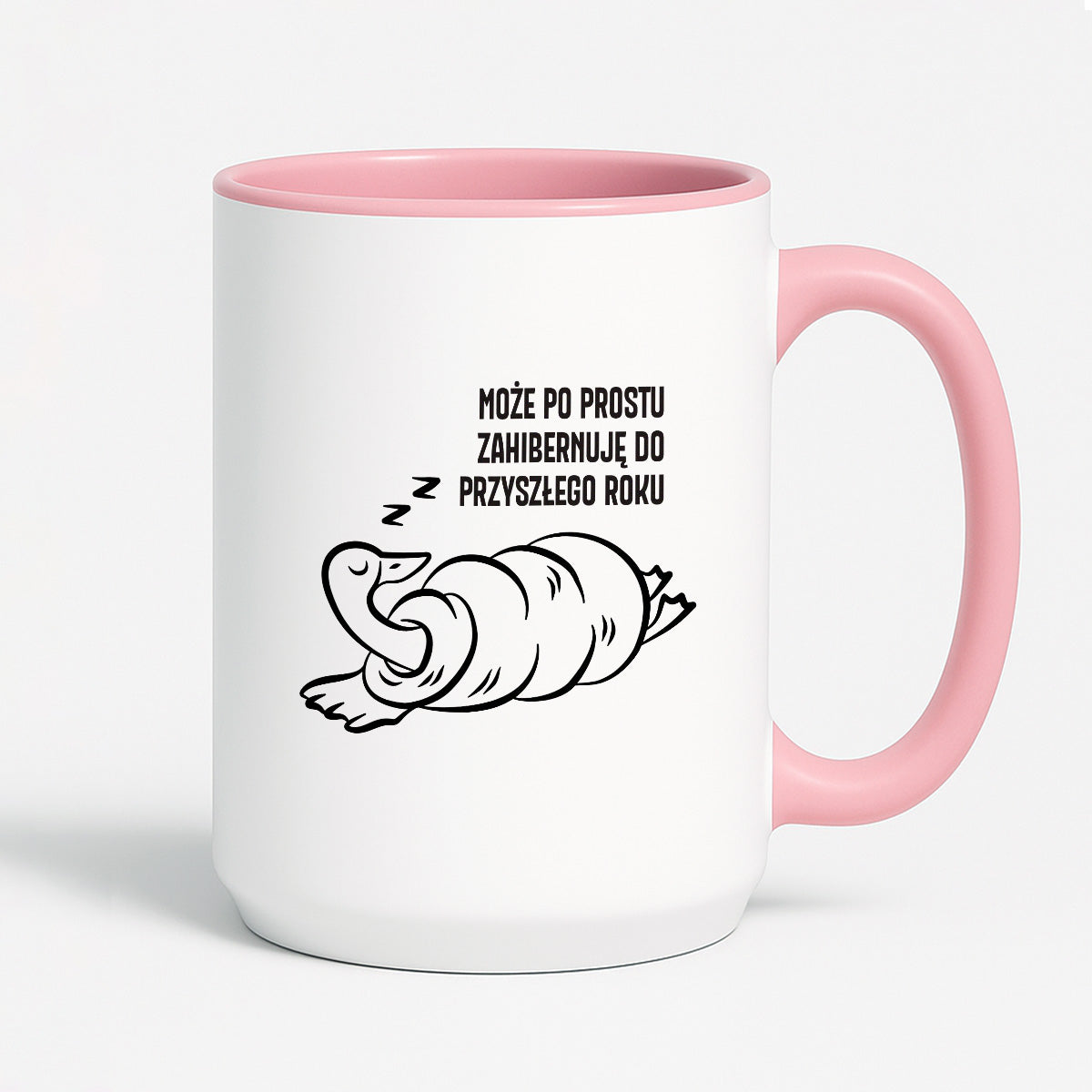 Kubek świąteczny z GĄSKĄ - "MOŻE PO PROSTU ZAHIBERNUJĘ DO PRZYSZŁEGO ROKU"