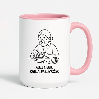 Kubek dla Babci / Dziadka - "Ale z Ciebie kawaler wyrósł"