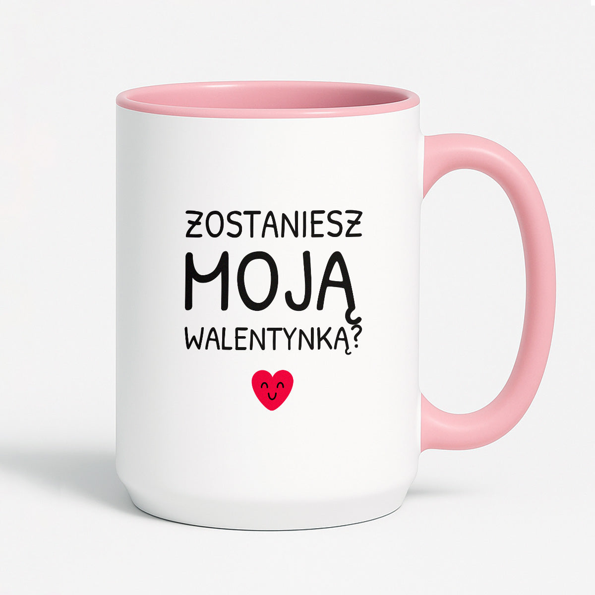 Kubek z nadrukiem - "Zostaniesz moja Walentynką?"