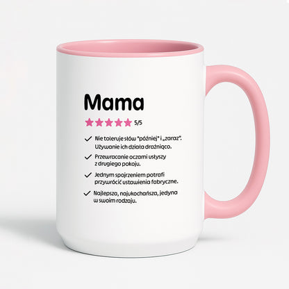 Kubek z nadrukiem - "Mama 5/5"