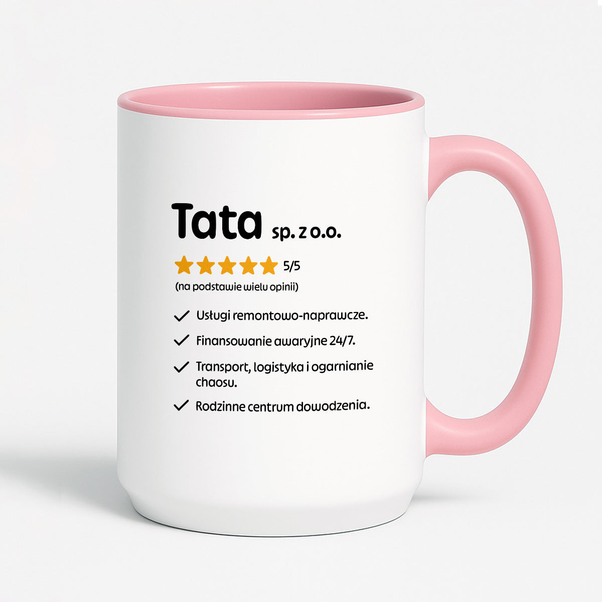 Kubek z nadrukiem - "Tata spółka z o.o."